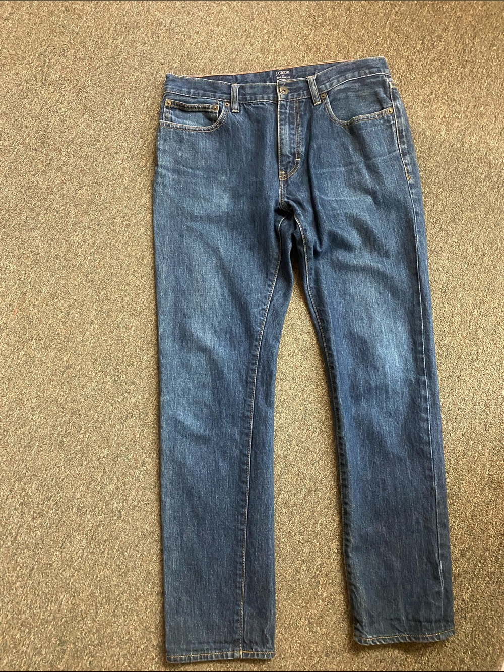 J. Crew Slim Straight Men's Dark Blue Denim Jeans